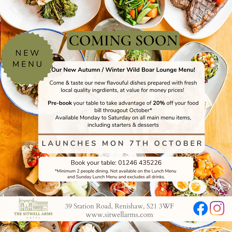 New Menu Coming Soon!